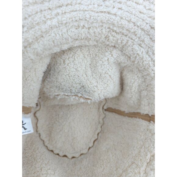 Y2K Styled Faux Suede Shred Alert Bucket Hat Wired Brim Hibiscus Flower - Picture 12 of 14